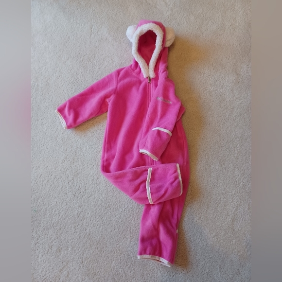 Columbia infant one-piece fleece snow suit bunting. Size 6-12 month - Picture 2 of 8